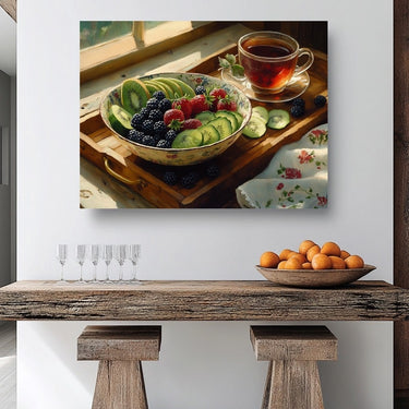 Tableau avec Fruits et Légumes